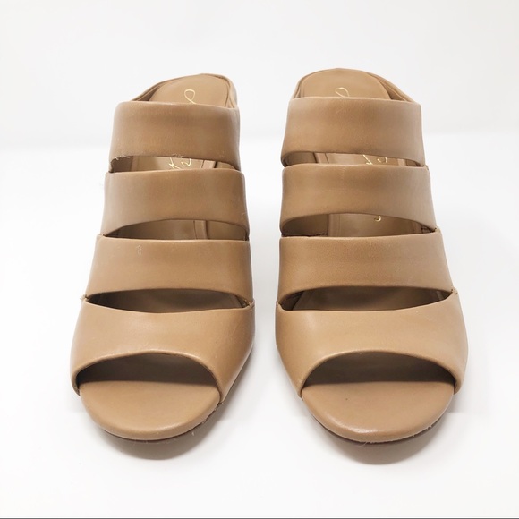 🌺Arturo Chiang Tan Summer Block Heels - Picture 3 of 6